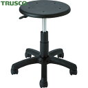トラスコ TRUSCO 導電チェア 背なし (1脚) 品番:DCR-30BK