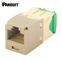 パンドウイット PANDUIT カテゴリ6 モジュラージャック(細径タイプ) TGタイプ 28・30AWG ライトグレー (1個) 品番:CJT688TGIG