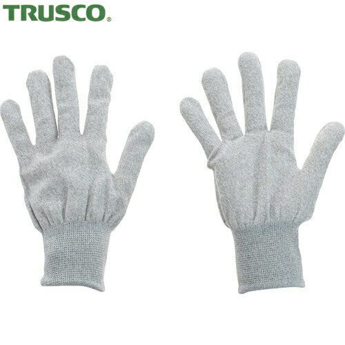 トラスコ TRUSCO 作業手袋 静電気防止手袋 銅繊維入ESD手袋 ノンコートタイプ Lサイズ まとめ買い10双 ..
