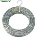 トラスコ TRUSCO ステンレスワイヤロープ Φ6.0mm×30m (1巻) 品番:CWS-6S30