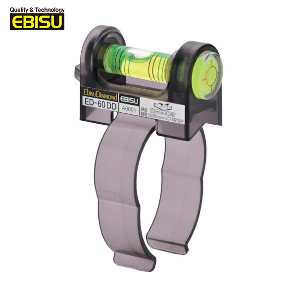 エビスダイヤモンド 水平器 水準器 ドライバドリル用水平器 (1個) 品番：ED-60DD