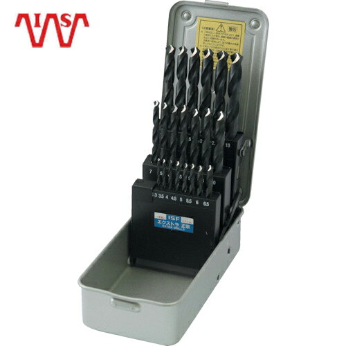 ISF イシハシ精工 エクストラ正宗ドリル 21本組セット（スチールケース入り） (1S) 品番：EXD-21S