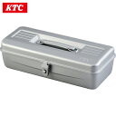 KTC 京都機械工具 スチール製工具箱 片開きメタルケース 間口375×奥行165×高さ110mm (1個) 品番:EK-5