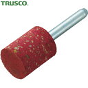 トラスコ TRUSCO ゴム軸付砥石 Φ15×幅20×軸6 #80 5本入 (1Pk) 品番:CH815C