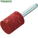 トラスコ TRUSCO ゴム軸付砥石 Φ20×幅25×軸6 #80 5本入 (1Pk) 品番:CH820C