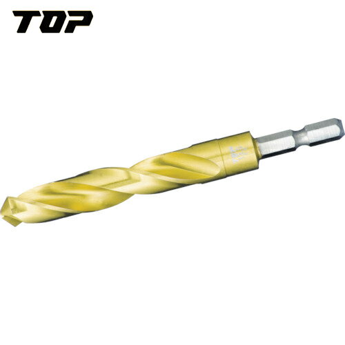 TOP トップ工業 六角シャンクコバルトドリル（チタンコーティング） 9.0mm (1本) 品番：EOD-9.0G