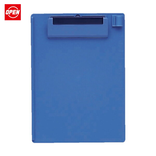 オープン工業 OP クリップボード A6E 青 (1枚) 品番：CB-500-BU