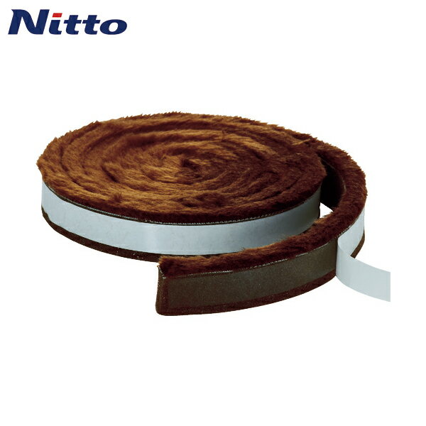 ニトムズ 毛付すきまテープブラウン E0391 (1巻) 品番：E0391