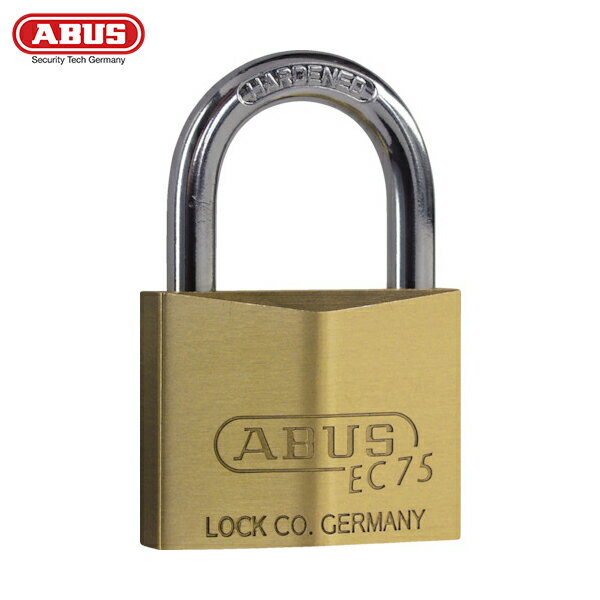 ABUS(アバス) 真鍮南京錠 EC75-50 ディンプルシリンダー バラ番 (1個) 品番：EC75-50-KD