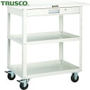 トラスコ TRUSCO ツールワゴン イーグルワゴン 600X400 引出 天板付 ホワイト (1台) 品番:EGW-962TV-W