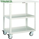 トラスコ TRUSCO ツールワゴン イーグルワゴン 750X500 天板付 ウレタン4輪自在 ホワイト (1台) 品番:EGW-972TUJ-W