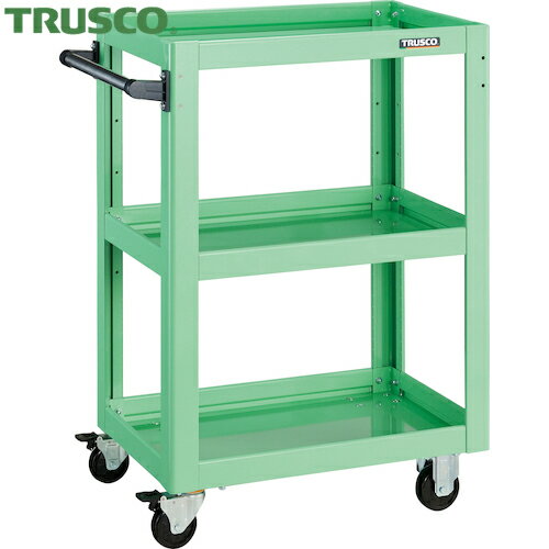 トラスコ TRUSCO ツールワゴン ドルフィン 600X400 4輪自在 ヤンググリーン (1台) 品番：DLWS-963J-YG