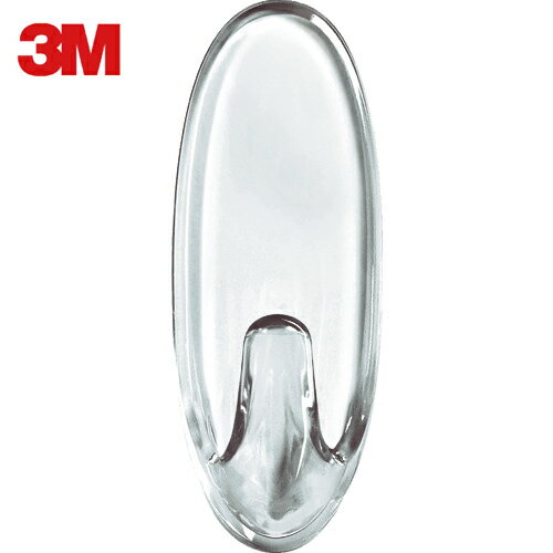 3M(スリーエム) コマンドフック Mサイズ(フック2個・タブM6枚入) 透明 (1Pk) 品番：CMM-CL
