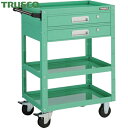 トラスコ TRUSCO ツールワゴン イーグルワゴン 600X400XH880 引出付 ヤンググリーン (1台) 品番:EGW-963V2-YG