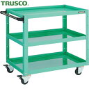 トラスコ TRUSCO ツールワゴン イーグルワゴン 750X500 4輪自在 ヤンググリーン (1台) 品番:EGW-973J-YG