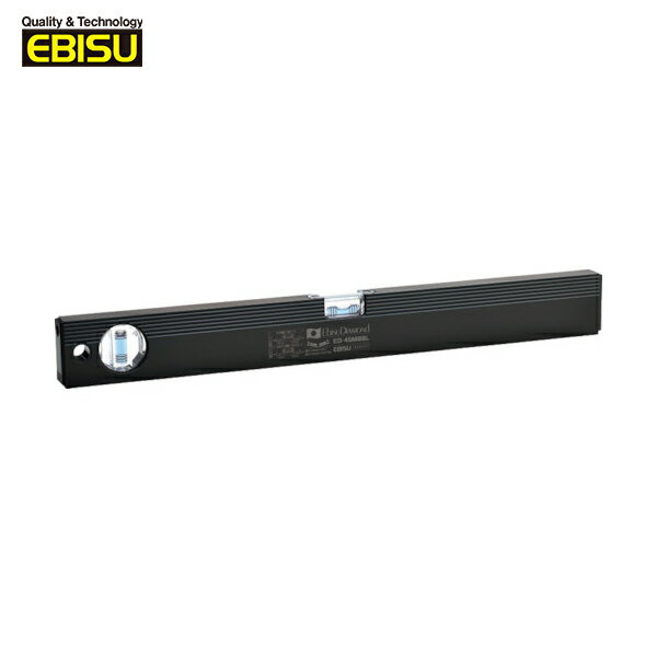 エビスダイヤモンド 水平器 水準器 磁石付ベーシックレベルブラック 450mm ブラック/ブルー (1個) 品番..