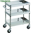 トラスコ TRUSCO ステンレスワゴン クリーンフェニックスワゴン SUS304 W900×D600×H740 3段 スチール金具 (1台) 品番:CPE3-...