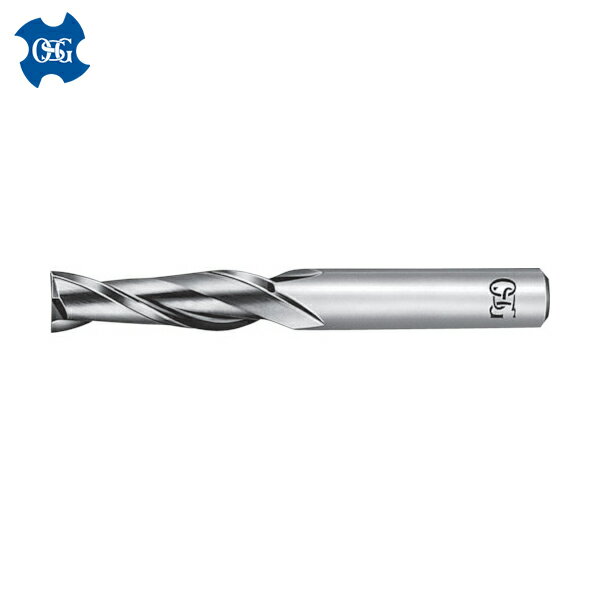 OSG オーエスジー 超硬スクエアエンドミル 2刃ロング 銅・アルミ合金用 刃径9.5mm シャンク径10mm 8502695 (1本) 品番：CA-RG-EDL-9.5