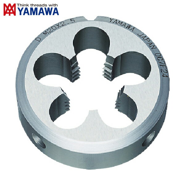 弥満和製作所 ヤマワ ソリッドダイス D M10X1 38径 (1個) 品番：D-M10X1-38