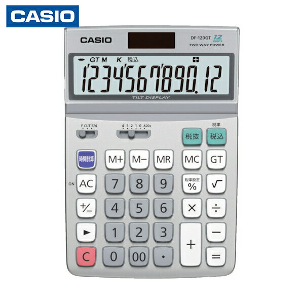 カシオ デスク型電卓12桁 (1台) 品番：DF-120-GTN(2)