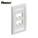 パンドウイット PANDUIT 4ポート用フェースプレート (1個) 品番:CFPE4IWY