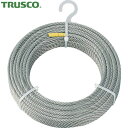 トラスコ TRUSCO ステンレスワイヤロープ Φ8.0mm×100m (1巻) 品番:CWS-8S100