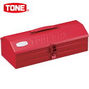 TONE トネ 工具箱 スチール製 ツールケース 山型 355×167×121mm (1個) 品番:BX510