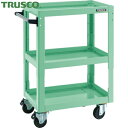 トラスコ TRUSCO ツールワゴン ドルフィン 高さ調節式 W750 4輪自在 ヤンググリーン (1台) 品番:DLWS-A973J-YG