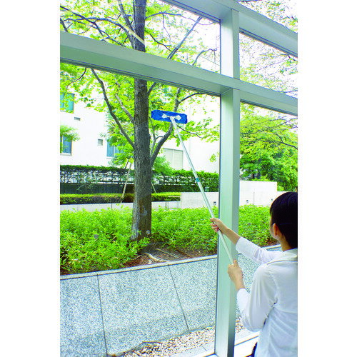 テラモト 清掃用品 モップ EFウィンドークリーナー 伸縮 (1本) 品番：CL-734-310-0