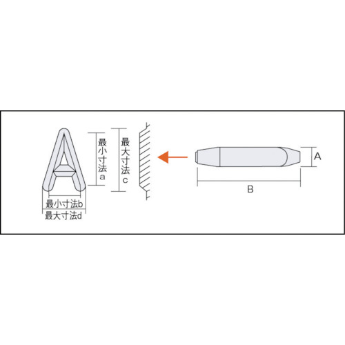 TRUSCO(トラスコ) バラ刻印 8mm R (1本) 品番：SKD-80ER 2