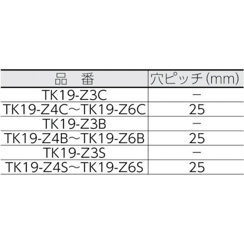 TRUSCO(トラスコ) ジョイント金具19型Z ステンレス 寸法129X102 穴数6 (1個) 品番：TK19-Z6S 2