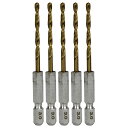 SK11 六角軸Tin鉄ドリル 普通 3.0mm 5pcs