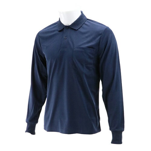 SK11長袖ポロシャツ 1枚L-NVY-1P ネイビー 【何個でも送料据え置き！】