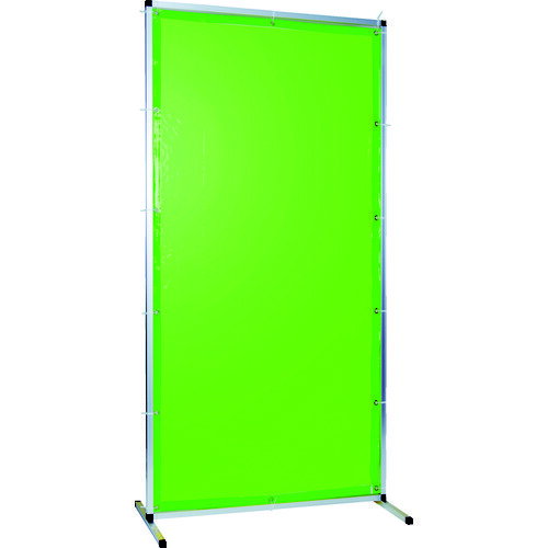 トラスコ TRUSCO 溶接用遮光フェンス アルミ製 W1000×H2000 グリーン (1台) 品番：TYAF1020GN