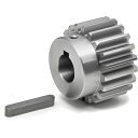 KG S45C平歯車 S2S 20B#2215 形状B1 モジュール2 歯数20 歯幅22mm 穴径Φ15mm (1個) 品番:S2S 20B#2215