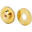KG 黄銅平歯車 S75B 90A-0315 形状A1 モジュール0.75 歯数90 (1個) 品番:S75B 90A-0315
