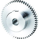 KG S45C平歯車 S75S 60B+0606 形状B1 モジュール0.75 歯数60 歯幅6mm 穴径Φ6mm (1個) 品番:S75S 60B+0606