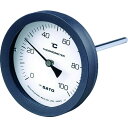 【6/22 20:00〜6/27 01:59迄 ポイント2倍 お買い物マラソン】 佐藤 バイメタル式温度計 BM-T-100P 0〜100℃ 50L (2080...