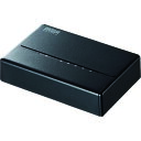 サンワサプライ スイッチングハブ(5ポート・マグネット付き) (1個) 品番:LAN-SWHP501BK