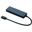 エレコム ELECOM USB Type-C接続4ポートUSB3.1ハブ (1個) 品番:U3HC-A429BBK