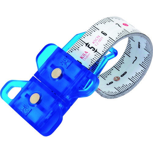 SK 新潟精機 スケール メジャー コンベックス 幅19mm 長さ1m スパイラルメジャー ブルー (1個) 品番:SMT-100BL