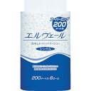 【6/22 20:00~6/27 01:59迄 ポイント2倍 お買い物マラソン】 エリエール エルヴェールトイレットティシュー200m6R芯なし (1Cs) 品番:21000693