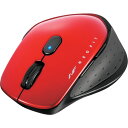 バッファロー BUFFALO 無線 BlueLED 5ボタン NEOFITマウス Mサイズ レッド (1個) 品番:BSMBW510MRD(2)