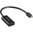 バッファロー BUFFALO miniDisplayPort-HDMI変換アダプタ ブラック (1個) 品番:BMDPHDBK(2)