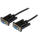 StarTech スターテック シリアルケーブル/RS232Cクロス/1m/DB9/メス・メス/ブラック (1袋) 品番:SCNM9FF1MBK(2)