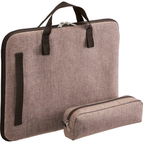 ライオン事務器 ノートパソコン用ケース レビモ ブラウン (1個) 品番：NB-27-C(15186)