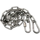 ラクテム 溶接チェーン ステンレス 線径4mm 3M AKフック・リングキャッチ付 (1本) 品番:WCSRA3