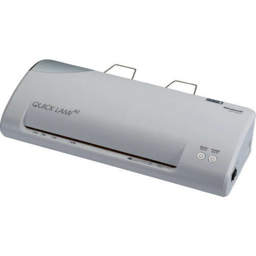 ナカバヤシ パーソナルラミネータ クイックラミR2 A4/ライトグレー (1台) 品番：NQL-R2A4LG