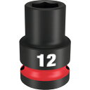 ミルウォーキー SHOCKWAVE IMPACT DUTY インパクトソケット 1/2インチ(12.7mm)角 12mm (1個) 品番:49-66-6244