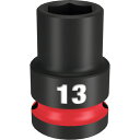 ミルウォーキー SHOCKWAVE IMPACT DUTY インパクトソケット 1/2インチ(12.7mm)角 13mm (1個) 品番:49-66-6245